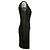 Autre Marque Langarmkleid mit Raffung Black Vicky Tiel Größe US S Schwarz - Ansicht 2