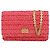 Wallet On Chain Portafoglio con tracolla Chanel Reissue 2.55 in tweed trapuntato rosso