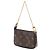 Borsa Louis Vuitton Monogram Mini Pochette Accessoires marrone - vista 2