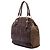 Tote in Nappa Gaufre e Tessuto marrone Prada - vista 2
