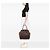 Tote in Nappa Gaufre e Tessuto marrone Prada - vista 6