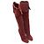 Botas de tacón de gamuza Sergio Rossi Chestnut Talla 37 Roja - vista 2