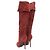 Botas de tacón de gamuza Sergio Rossi Chestnut Talla 37 Roja - vista 4