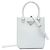 Borsa Prada Small Spazzolato Leather Satchel Bianca Bianco