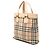 Borsa a mano Burberry House Check Canvas Beige - vista 2