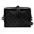 Borsa a tracolla Louis Vuitton Monogram Eclipse Soft Trunk nera Nero  - vista 1