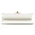 Borsa a tracolla Chanel White Quilted Lambskin Crystal Geometric CC Frame Flap Bianco - vista 3