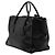 Double Borsa satchel in pelle di vitello lucida nera con doppia tasca e doppio manico Prada Nero - vista 2