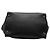 Double Borsa satchel in pelle di vitello lucida nera con doppia tasca e doppio manico Prada Nero - vista 3