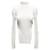 Weißer Khaite Rippstrick-Rollkragenpullover Größe US S  - Ansicht 1