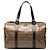 Borsa Boston Fendi Zucchino Crystal marrone