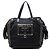 Borsa satchel nera Prada Tessuto con logo Oro, cuciture a vista e nappa