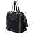 Borsa satchel nera Prada Tessuto con logo Oro, cuciture a vista e nappa - vista 2