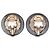 Orecchini a clip Chanel CC in strass e perle finte grigie Grigio - vista 2
