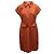 Valentino Garavani Vestido Valentino de mezcla de algodón y seda Naranja Talla US 12