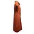 Valentino Garavani Vestido Valentino de mezcla de algodón y seda Naranja Talla US 12 - vista 3