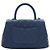 Borsa Chanel Mini Quilted Caviar Coco Top Handle blu Satchel - vista 4