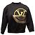 Crewneck-Sweatshirt mit Louis Vuitton Logo Schwarz & Gold Größe US M