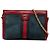 Borsa a tracolla Gucci Small Suede Web Ophidia Chain Blu