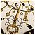 Foulard in seta bianco Hermès Les Cles 90 Scarves - vista 5