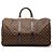 Borsa da viaggio Louis Vuitton Keepall 50 Damier Ebene Marrone