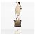 Borsa shopping Fendi Zucchino Canvas Chef marrone - vista 7