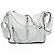 Borsa a tracolla Hammock in pelle di vitello granulata LOEWE bianca Bianco