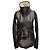 Rick Owens Shearling Jacke Schwarz & Beige Größe IT 42 - Ansicht 2