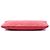 Clutch Boy Case Chanel in agnello trapuntato con catena, Rosso, Medium - vista 3