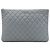 Chanel Large Quilted Caviar O Case Clutch Grau