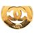 Collana con pendente rotondo Chanel CC placcato oro D'oro - vista 4