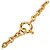 Collana con pendente rotondo Chanel CC placcato oro D'oro - vista 5