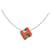 Pendentif Collier Cage D en Argent Hermès Plaqué Palladium et Laqué Argenté  - vue 1