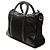 Borsa Satchel a manico in Tessuto nero Prada - vista 2