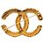 Spilla Chanel CC placcata oro con rilievo barocco D'oro - vista 2