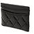 Tarjetero de piel de cordero acolchado Chanel CC negro - vista 2