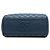 Borsa bowling Chanel CC in pelle di vitello invecchiata trapuntata blu - vista 3