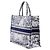 Book Tote Tote Book Dior in tela bianca con ricami Around The World Bianco - vista 2
