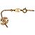 Bracciale Chanel Triple CC placcato oro e strass D'oro - vista 4