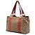 Bamboo Tote Libeccio in tela GG Canvas e bambù beige Gucci Medium - vista 2