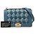 Borsa a tracolla Chanel Old Medium Pleated Denim Boy Flap blu - vista 7