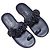 Navy Chanel Camellia Heeled Sandals Size 35 Blue - view 2