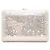 Clutch rigida Judith Leiber impreziosita da cristalli Argento & Oro