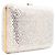 Clutch rigida Judith Leiber impreziosita da cristalli Argento & Oro - vista 3