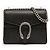 Borsa a tracolla Dionysus piccola in pelle nera Gucci Nero