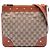 Borsa a tracolla Gucci GG Canvas Nailhead beige