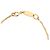 Bracciale con charm Chanel CC placcato oro e strass D'oro - vista 6