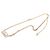 Collana Choker Chanel CC Placcata Oro con Logo in Strass D'oro