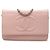 Wallet On Chain Borsa a tracolla con catena Chanel CC Caviar rosa