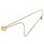 Collana con pendente logo strass placcato oro Gold Dior